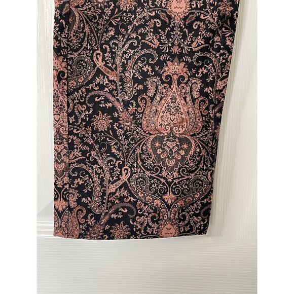 Soft Surroundings Paisley Pants Size XS Superla Stretch Pull-On Straight Leg - Picture 5 of 12